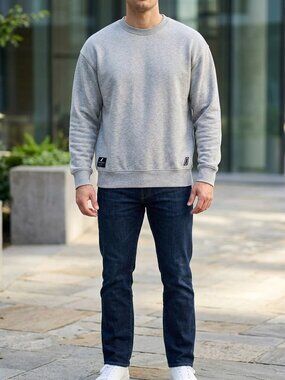 Zara Arhletics Men's Gray Crewneck Sweatshirt - Size L